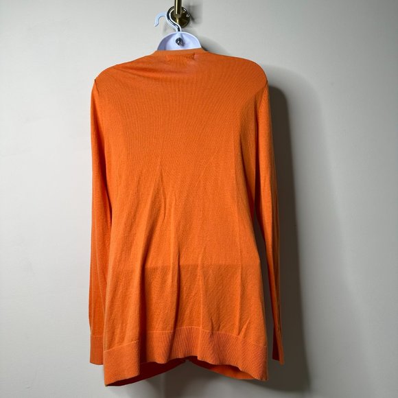 MICHAEL Michael Kors Orange Button Front Boyfriend Cardigan Small - Picture 4 of 5